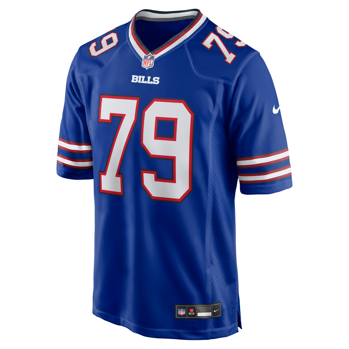 Buffalo Bills Ruben Brown Royal Game Retired Player Jersey