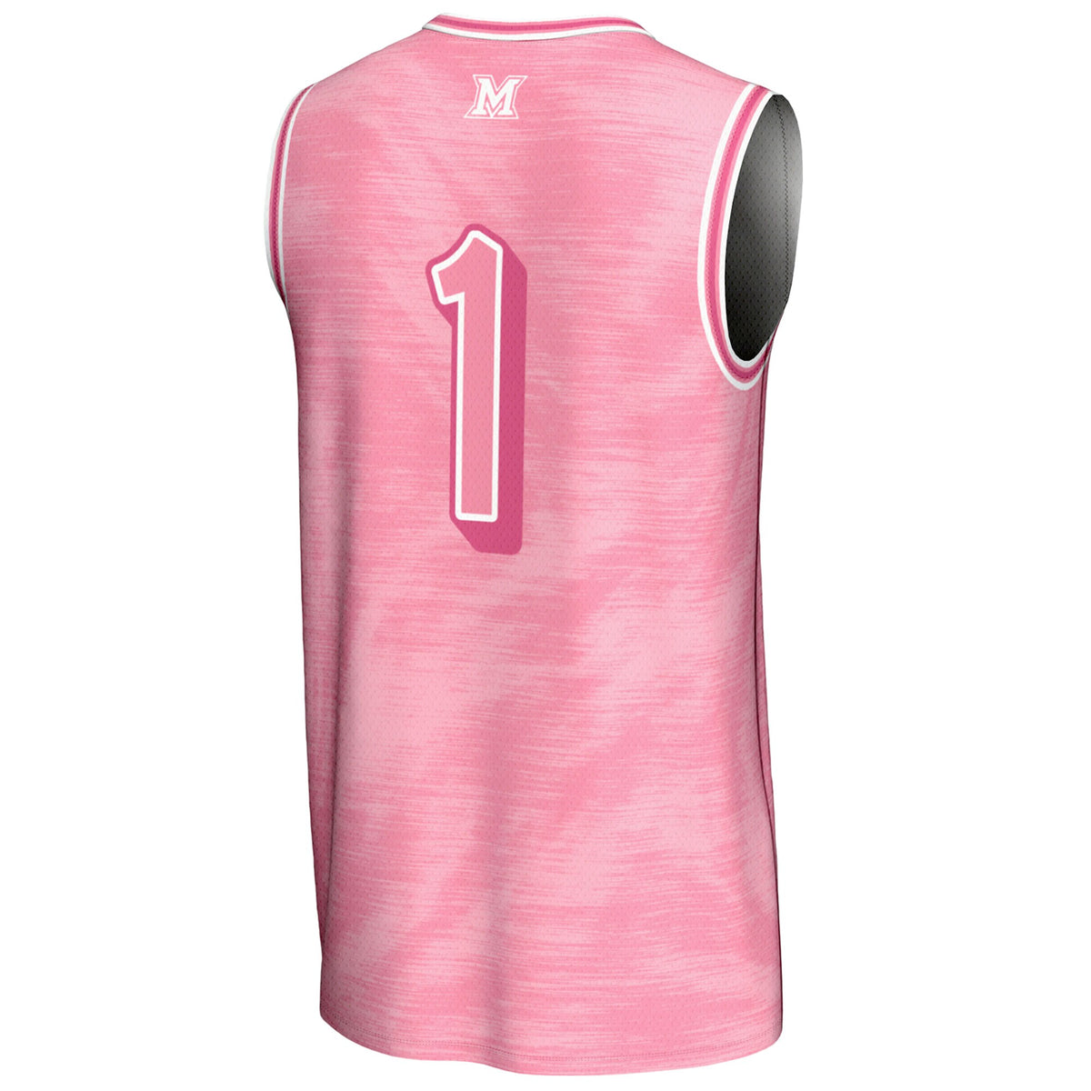 #1 Miami University RedHawks GameDay Greats Lightweight Basketball Fashion Jersey - Pink