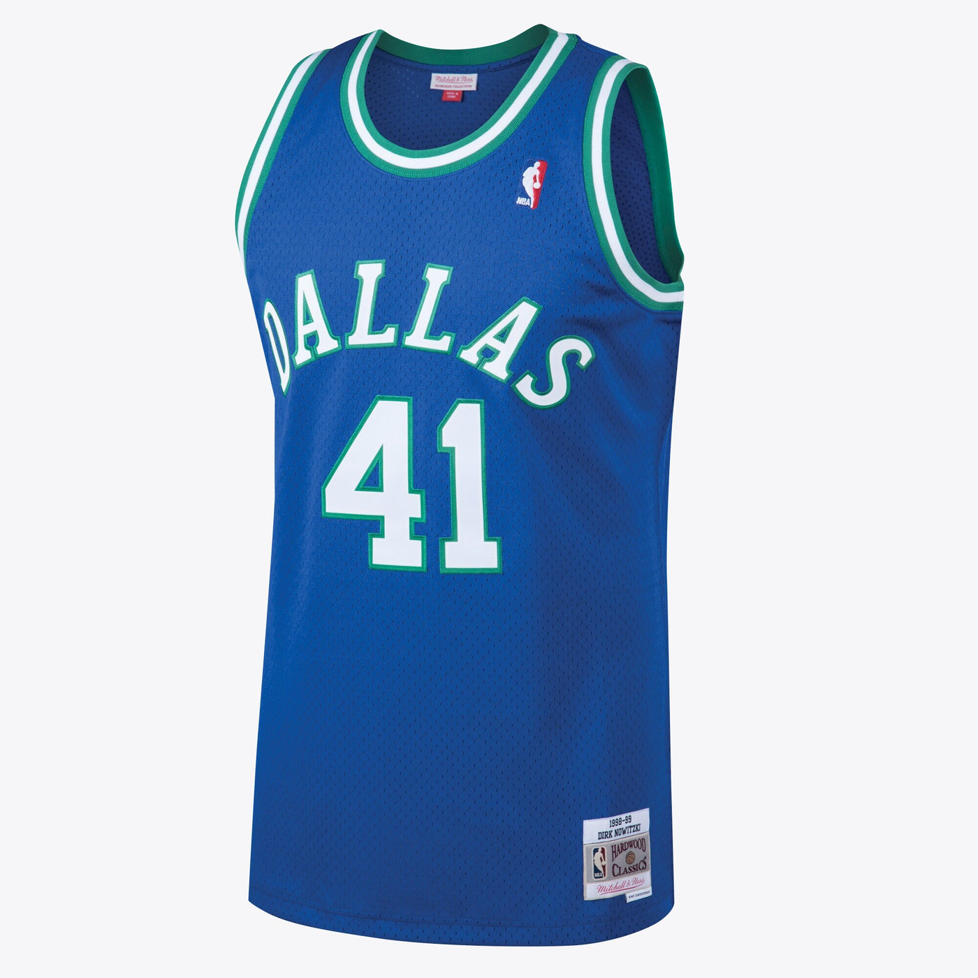 Dallas Mavericks Dirk Nowitzki 1998 Hardwood Classics Road Swingman Jersey By Mitchell & Ness - Royal -
