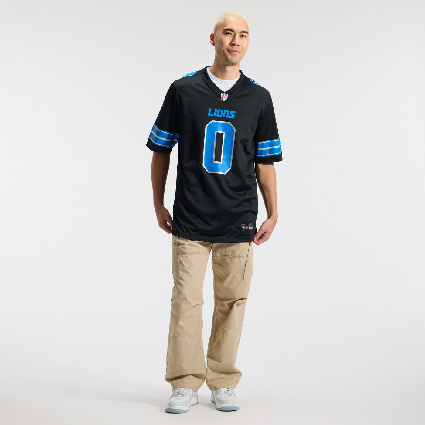 Detroit Lions Jahmyr Gibbs Nike Black 2nd Alternate Game Player Jersey