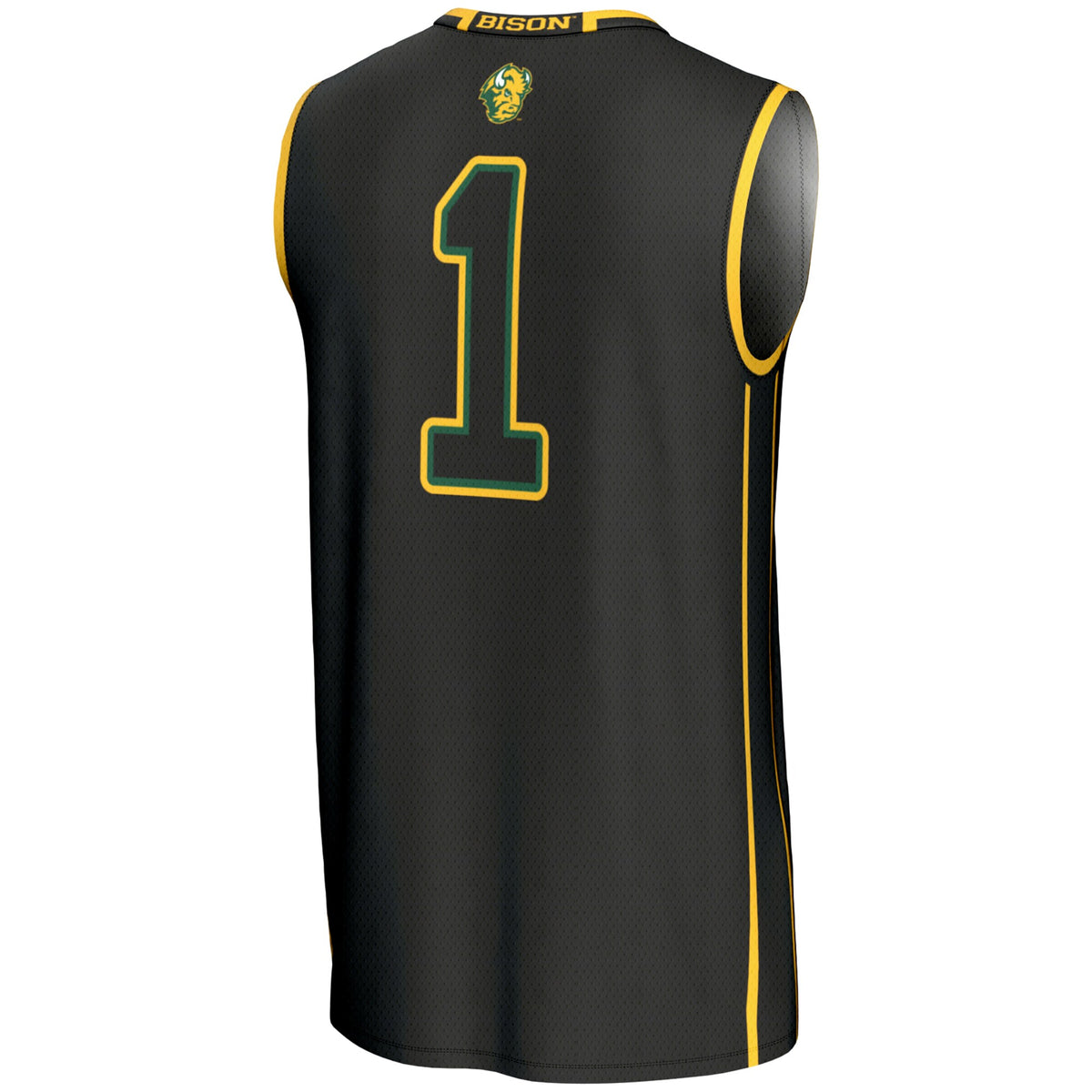 #1 NDSU Bison GameDay Greats Lightweight Basketball Jersey - Black