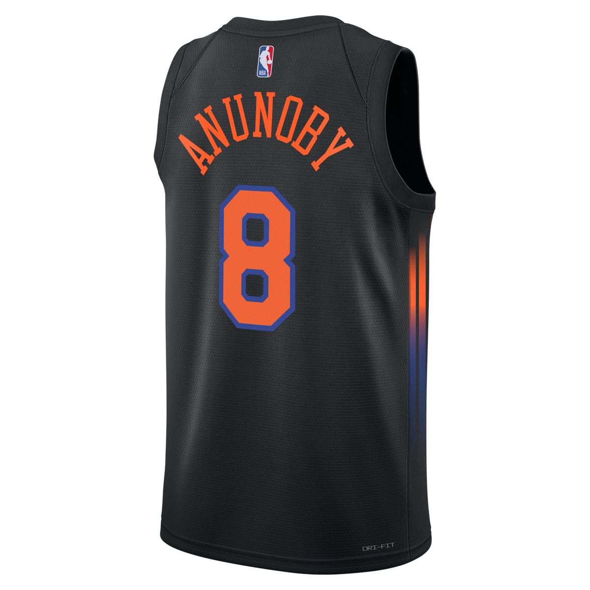 New York Knicks Jordan Brand Statement Edition Jersey - Black - OG Anunoby -