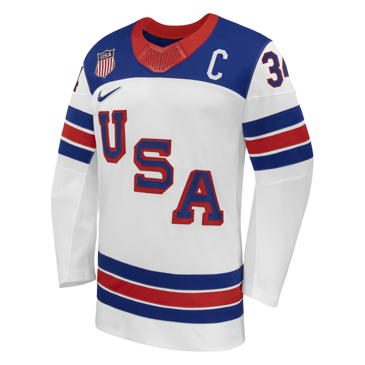 Auston Matthews White US Hockey 2026 Away Replica Jersey