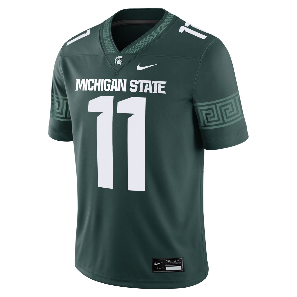 Alessio Milivojevic Michigan State Spartans Game Football Jersey - Green