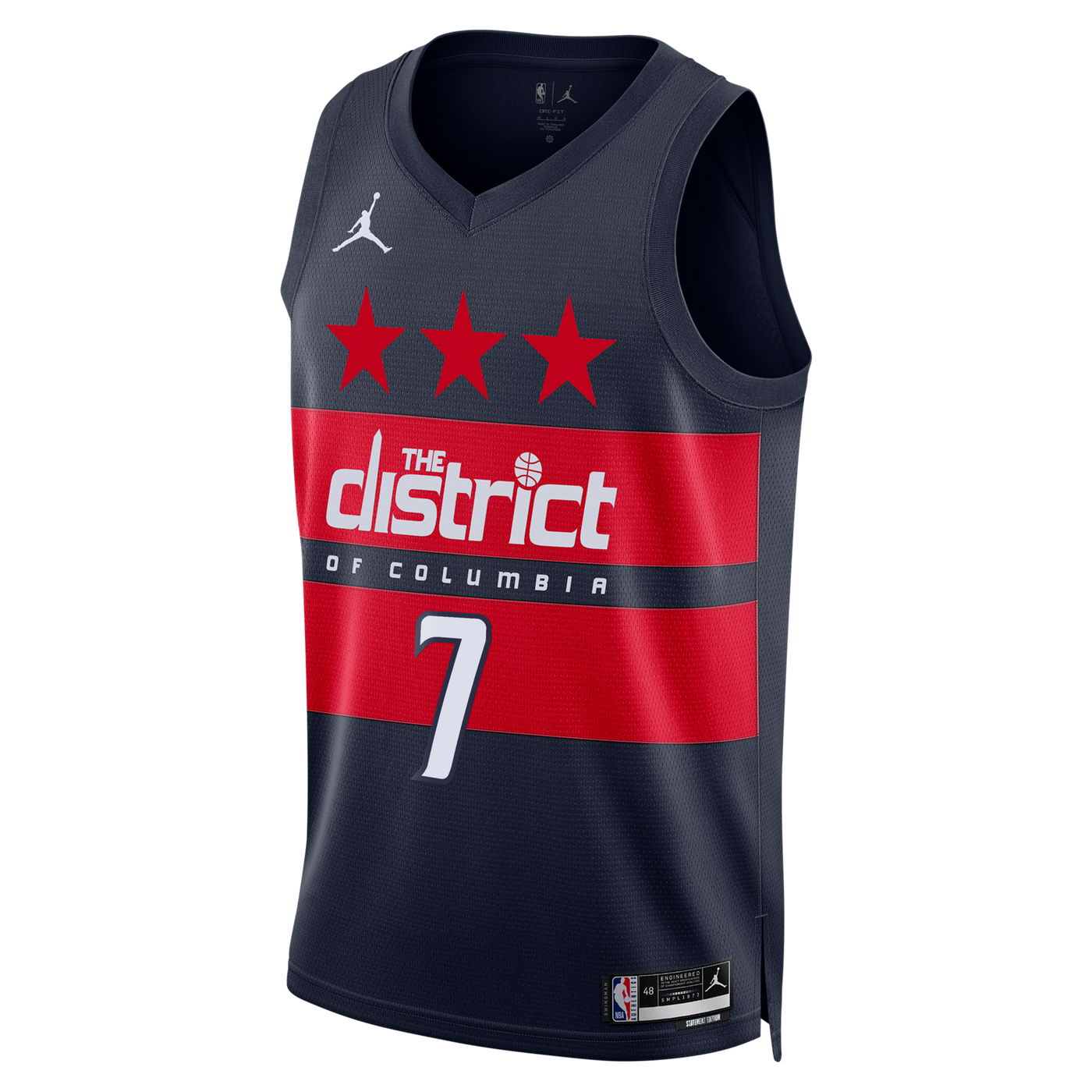 Washington Wizards Jordan Brand Statement Edition Swingman Jersey - Navy - Bub Carrington -