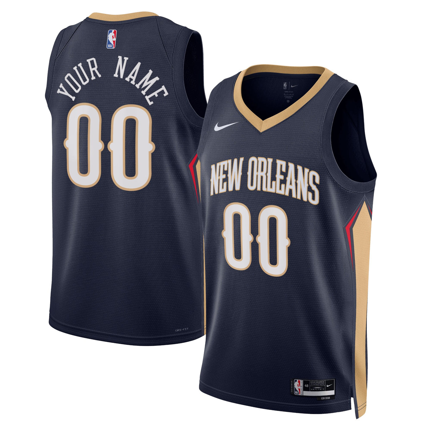 New Orleans Pelicans Nike Icon Swingman Jersey - Custom
