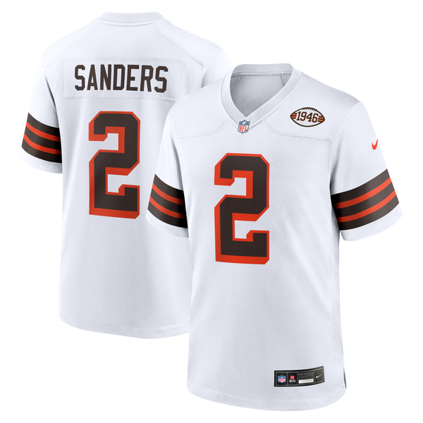 Cleveland Browns Shedeur Sanders Nike White Alternate Game Jersey
