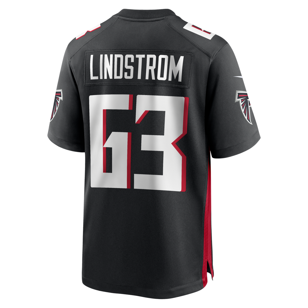 Atlanta Falcons Chris Lindstrom Black Game Jersey