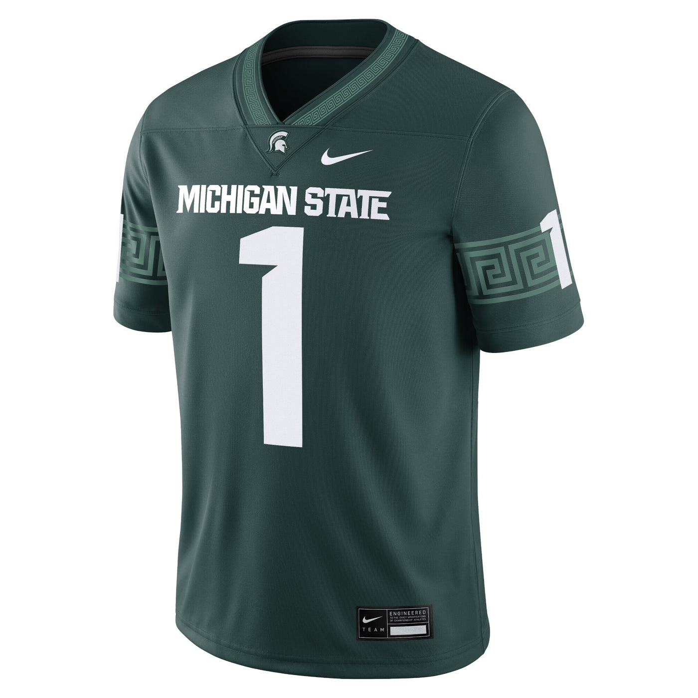 Nike #1 Green Michigan State Spartans Game Jersey