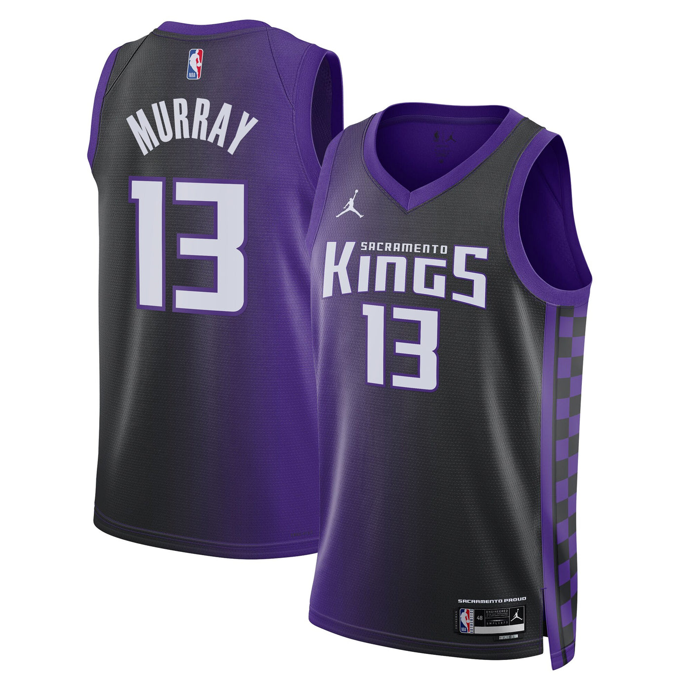 Sacramento Kings Jordan Brand Statement Edition Swingman Jersey - Purple - Keegan Murray