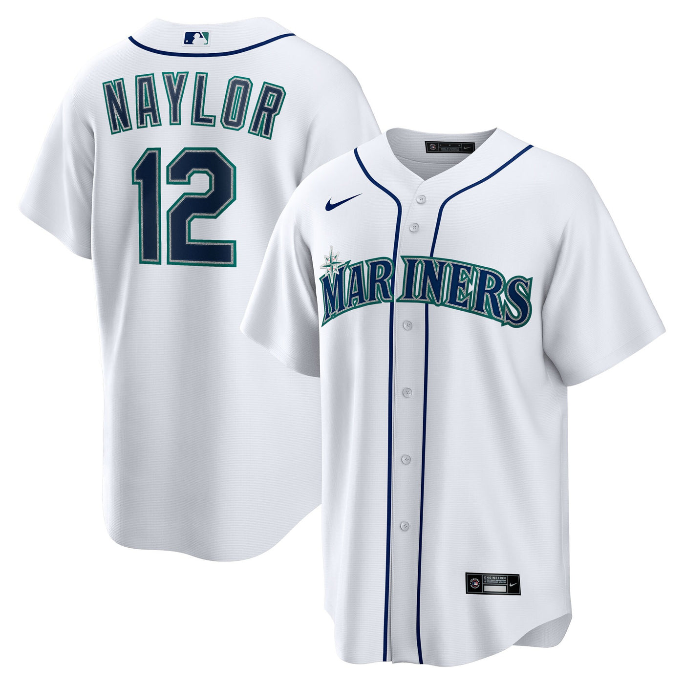 Seattle Mariners Josh Naylor Nike White Home Replica Jersey
