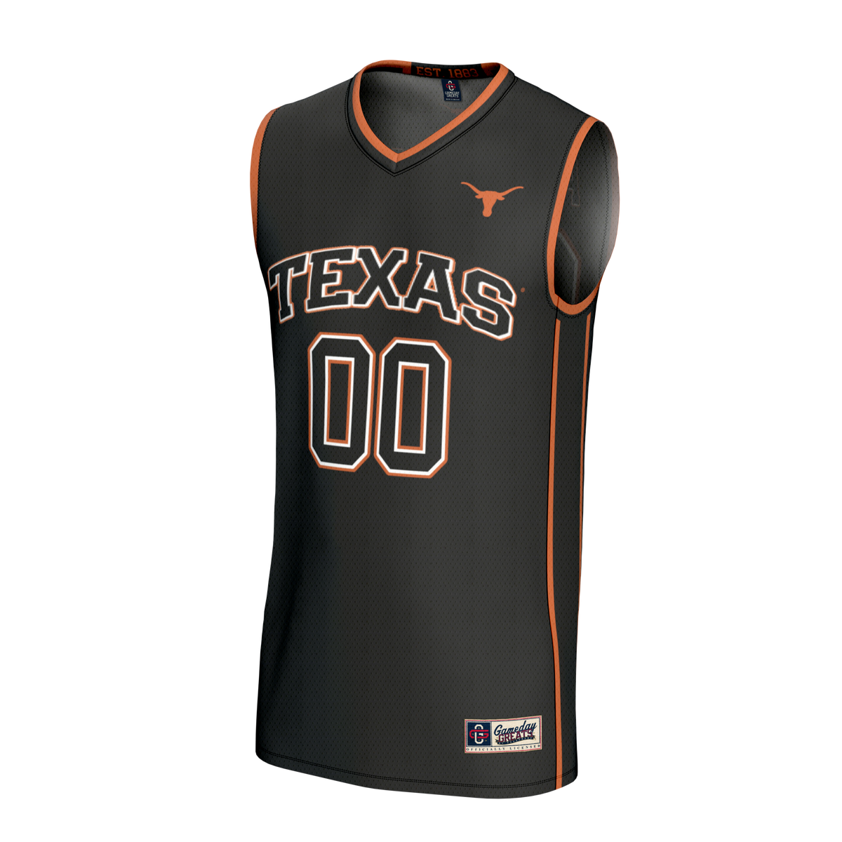 Texas Longhorns GameDay Greats Lightweight Collegiate Basketball NIL Pick-A-Player Fashion Jersey - Black