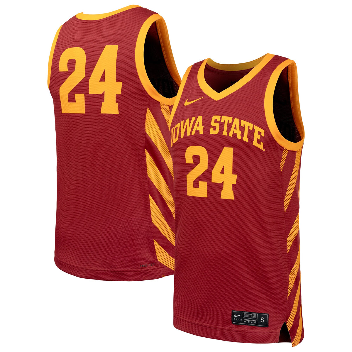 Iowa State Cyclones Replica Basketball Jersey - Cardinal