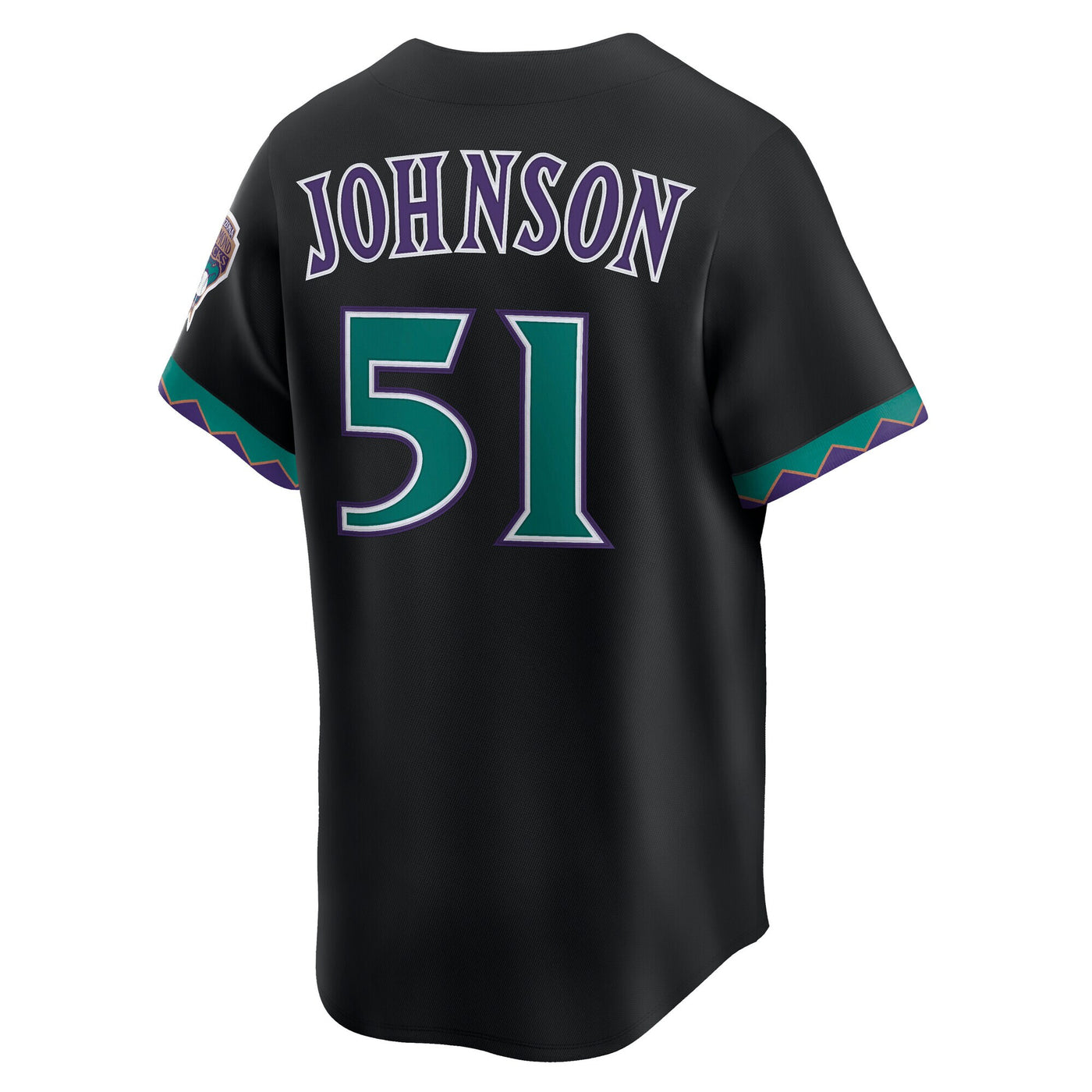 Arizona Diamondbacks Randy Johnson Nike Black Throwback Cooperstown Collection Limited Jersey