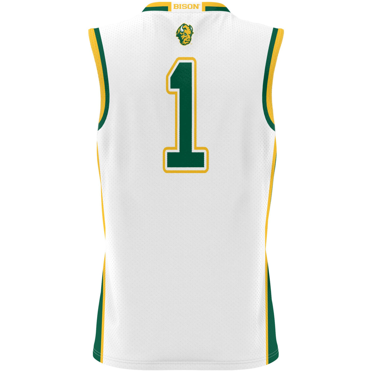 #1 NDSU Bison GameDay Greats Lightweight Basketball Jersey - White
