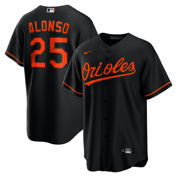 Baltimore Orioles Pete Alonso Nike Black Alternate Replica Jersey