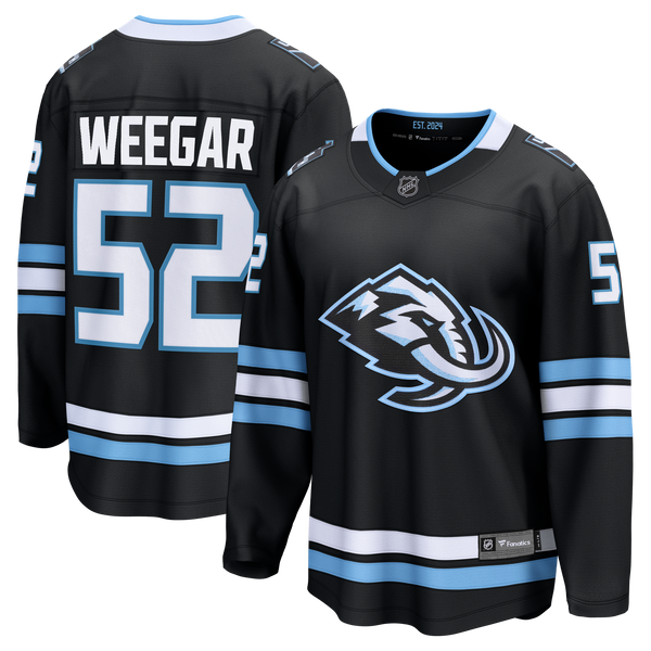 Utah Mammoth MacKenzie Weegar Fanatics Black Home Breakaway Jersey