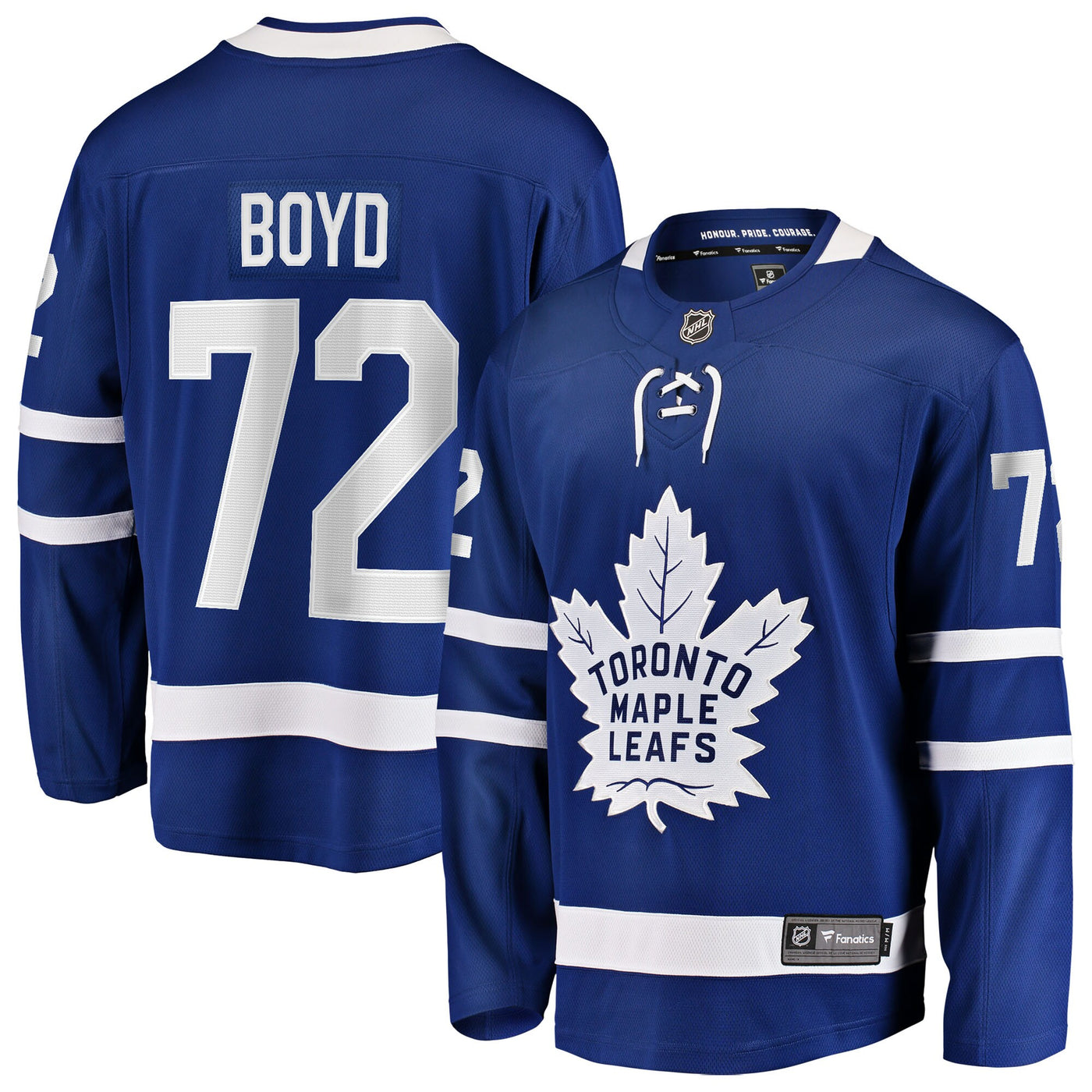 Toronto Maple Leafs Travis Boyd Fanatics Blue Home Breakaway Jersey