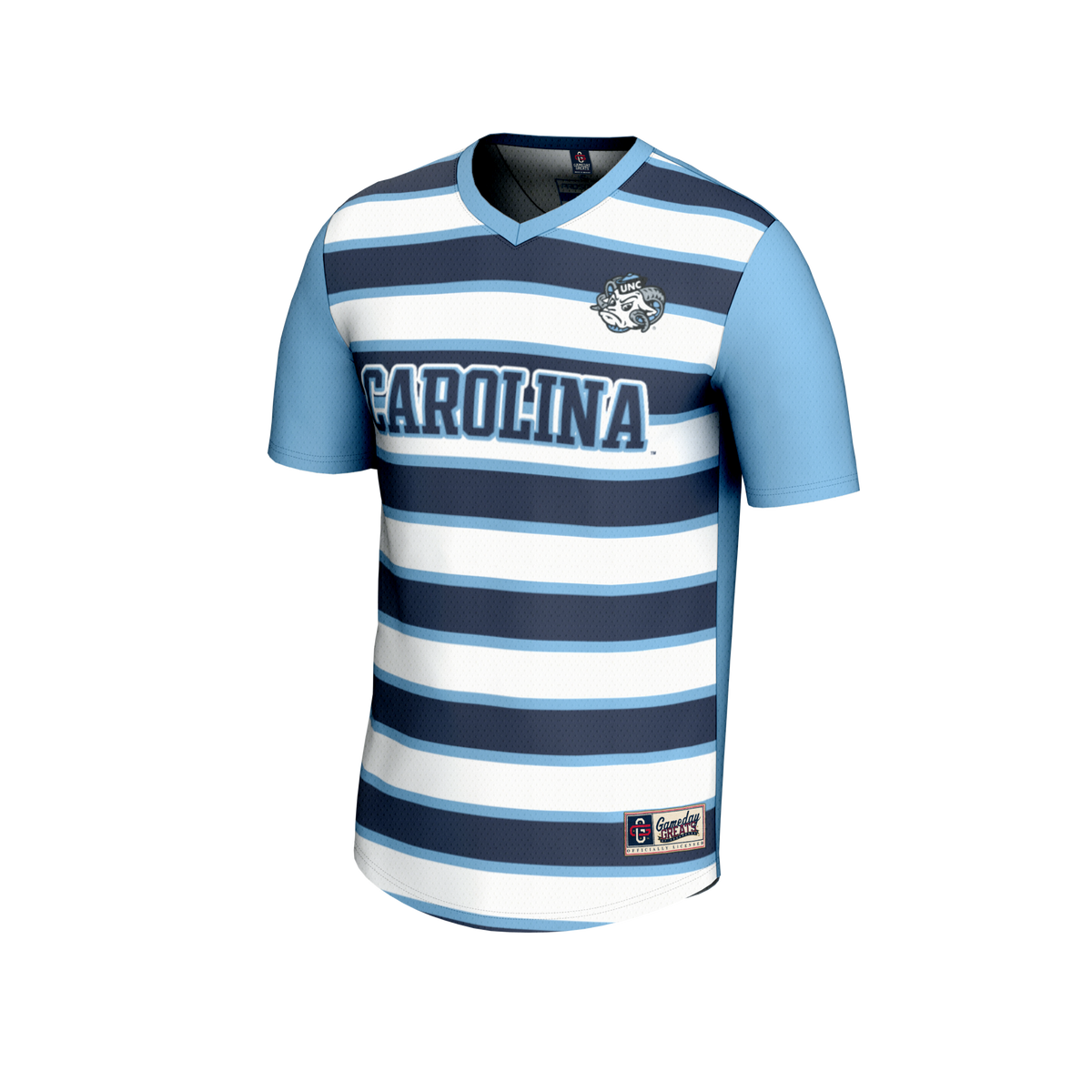 North Carolina Tar Heels GameDay Greats Collegiate Soccer NIL Pick-A-Player Fashion Jersey - Carolina Blue/Navy