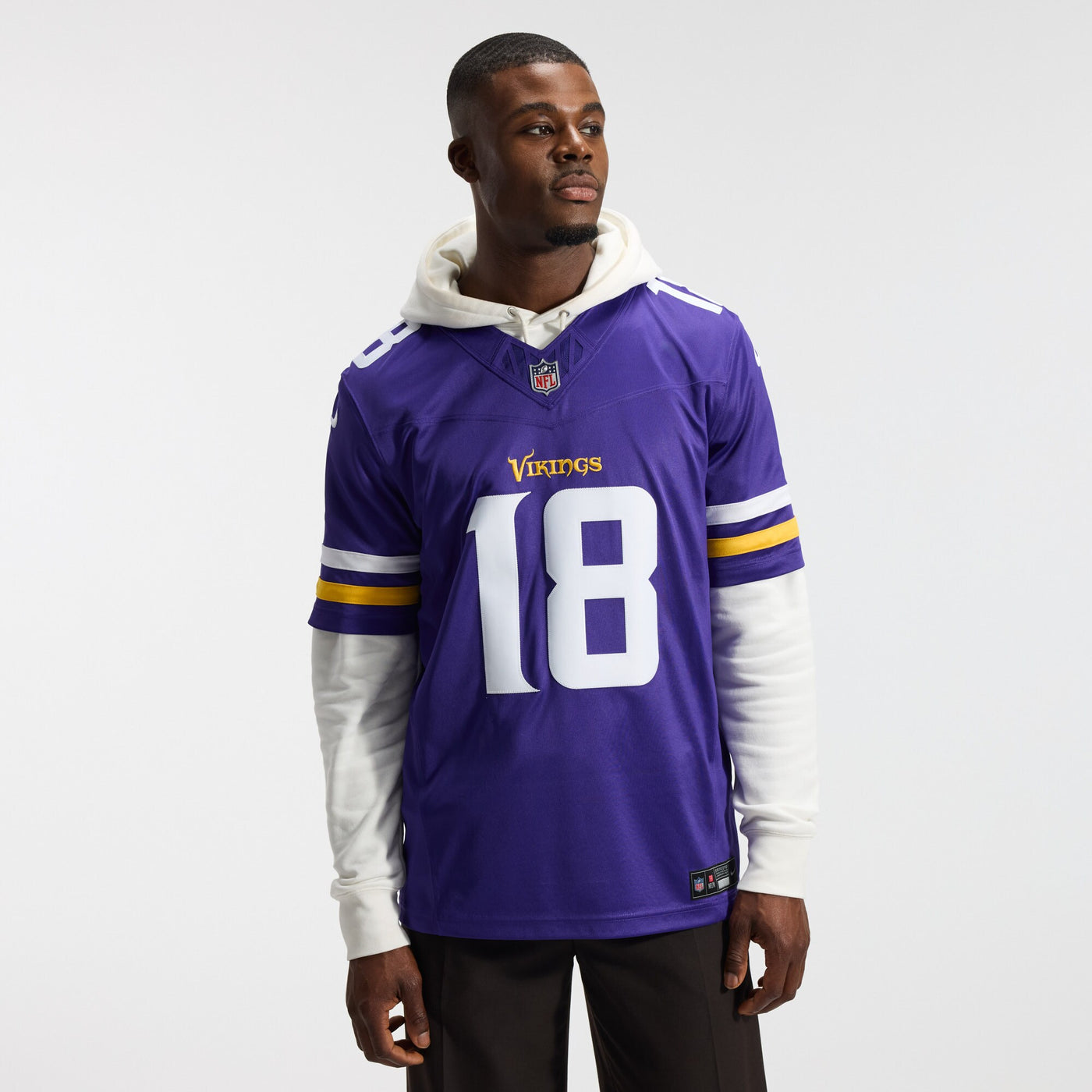 Minnesota Vikings Justin Jefferson Nike Purple Team Vapor F.U.S.E. Stitched Limited Jersey