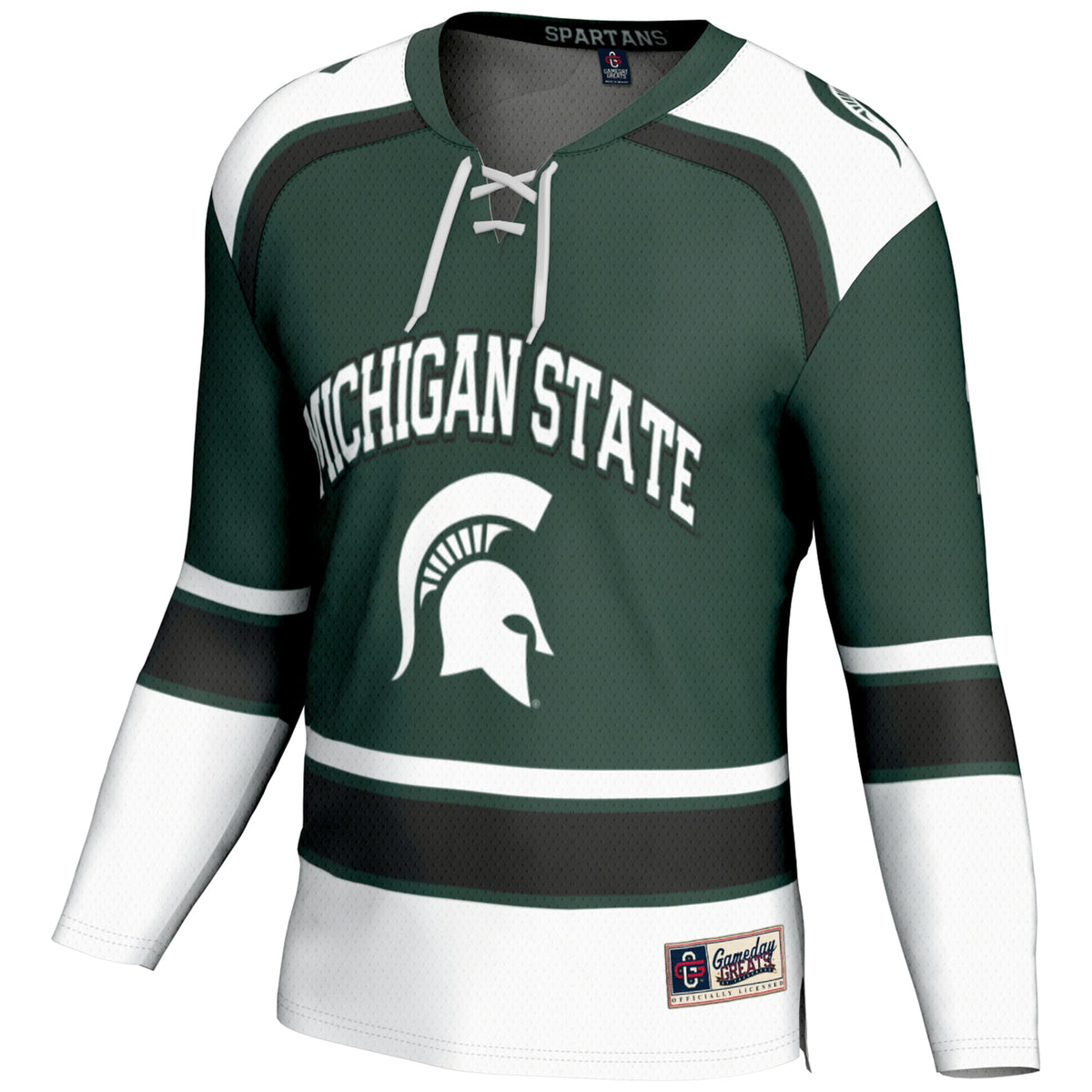 #1 Michigan State Spartans GameDay Greats Hockey Jersey - Green