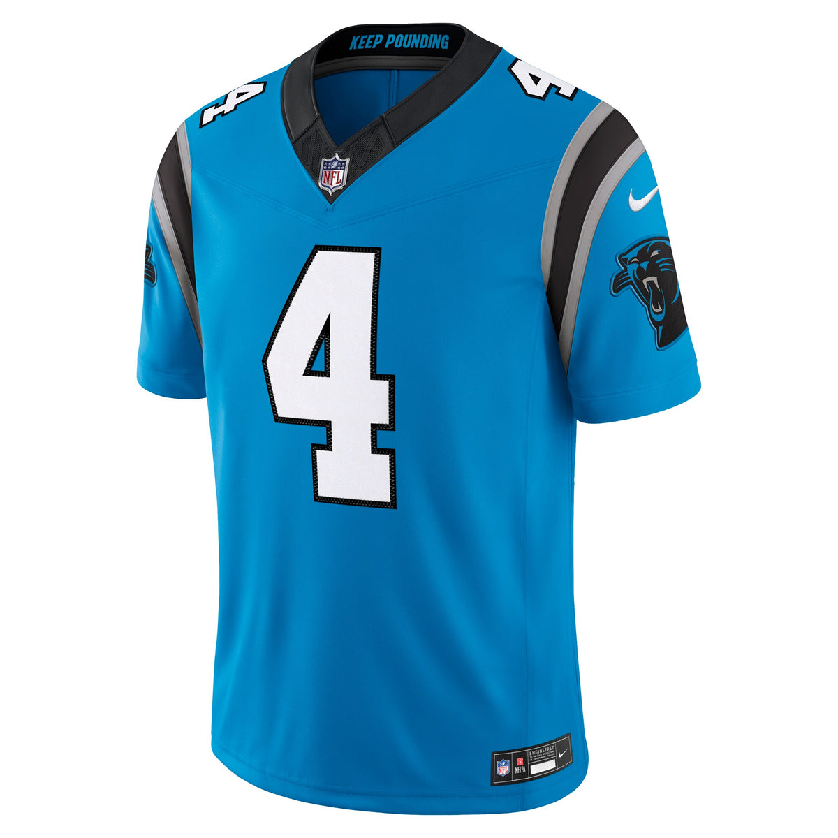 Carolina Panthers Tetairoa McMillan Blue Alternate Vapor F.U.S.E. Stitched Limited Jersey