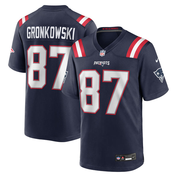 New England Patriots Rob Gronkowski Nike Navy Team Retired Player Game Jersey