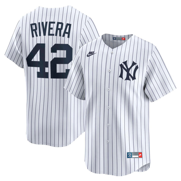 New York Yankees Mariano Rivera White Throwback Cooperstown Collection Limited Jersey