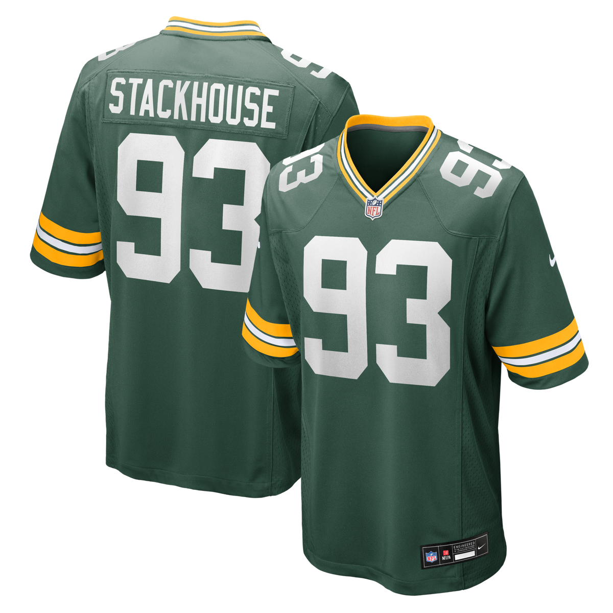 Green Bay Packers Nazir Stackhouse Green Team Game Jersey