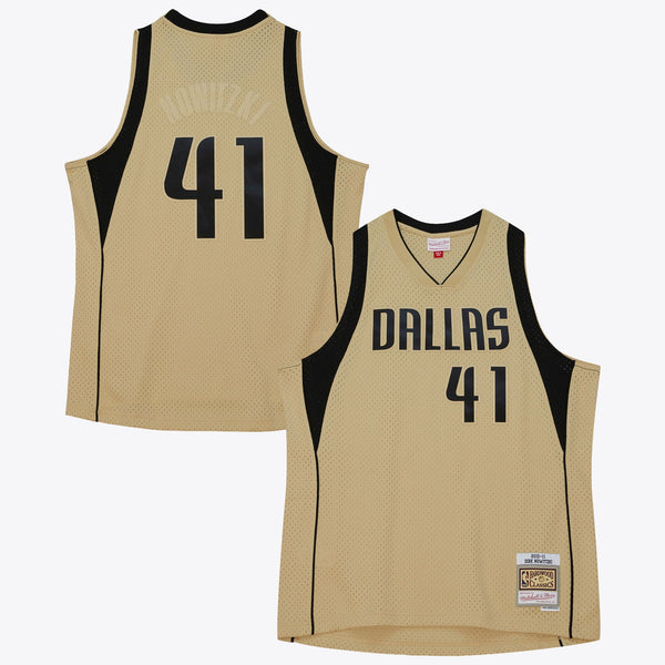 Dallas Mavericks Mitchell & Ness Dirk Nowitzki 2010 Swingman Jersey - Khaki