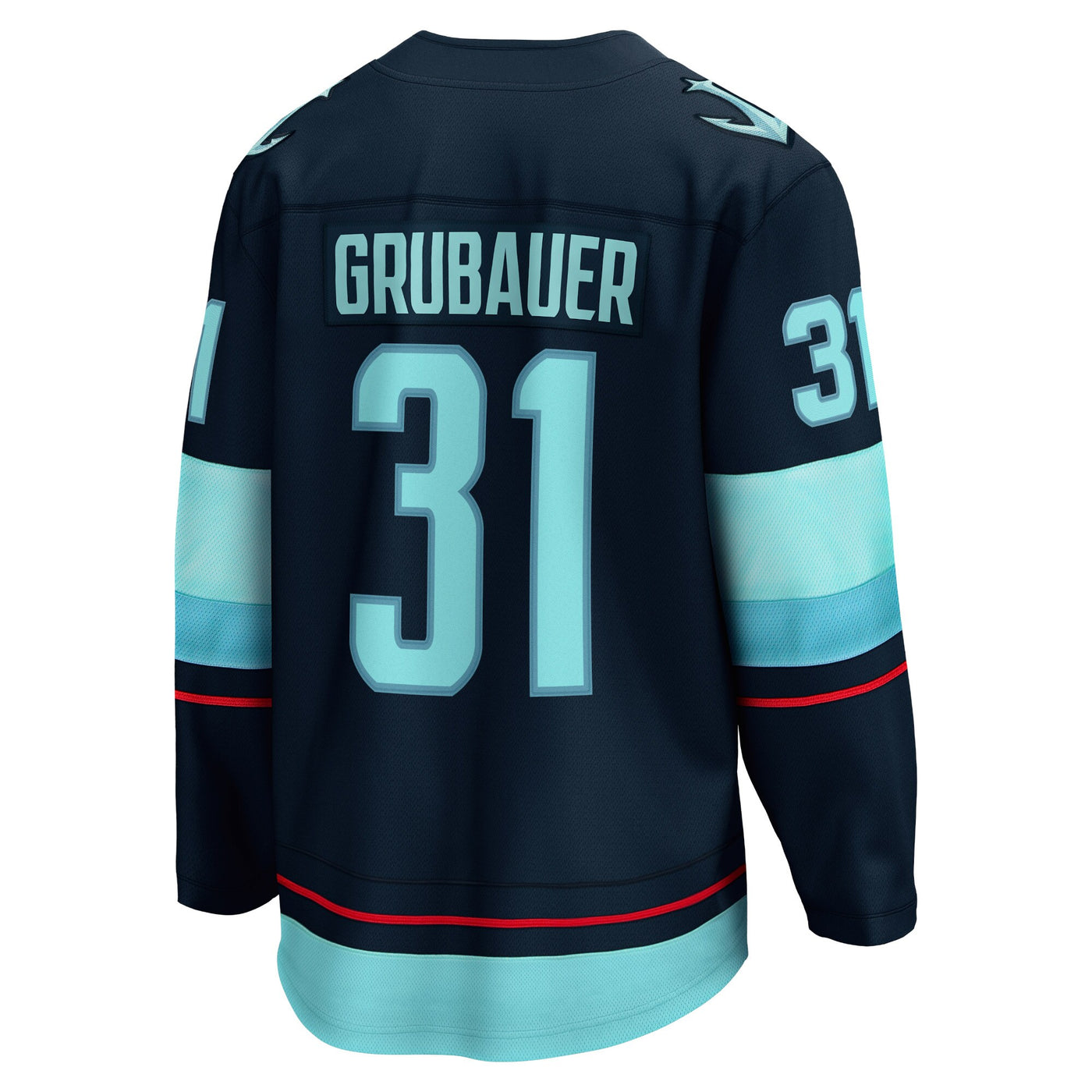 Seattle Kraken Philipp Grubauer Fanatics Navy Home Breakaway Player Jersey