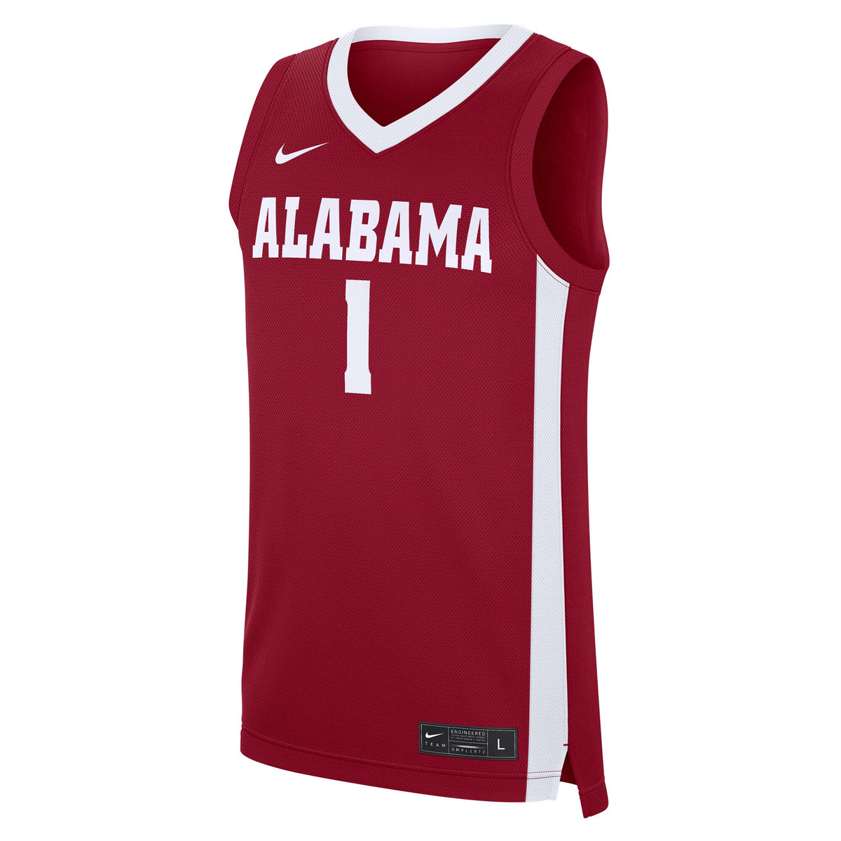 #1 Alabama Crimson Tide Road Replica Jersey - Crimson