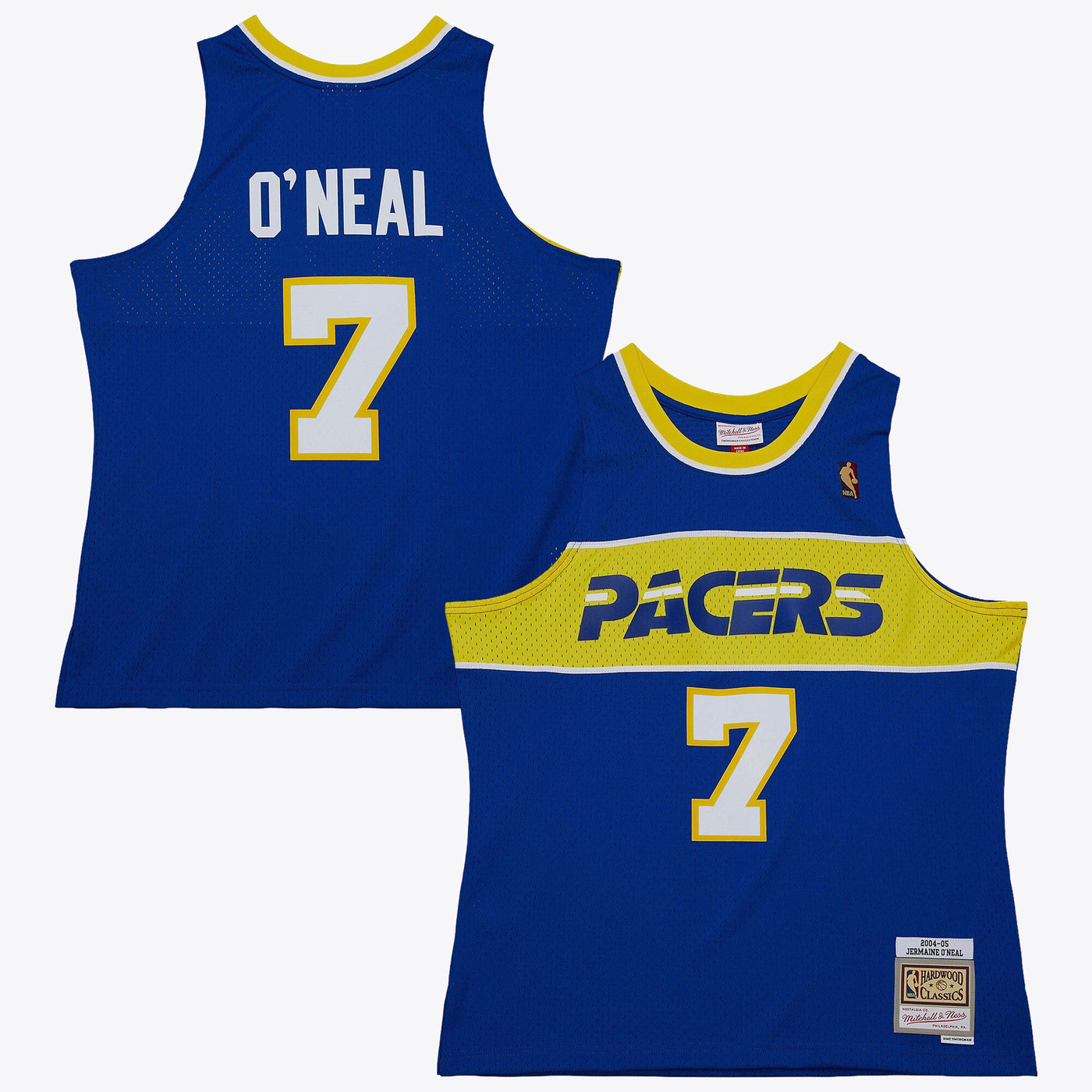 Indiana Pacers Mitchell & Ness Jermaine O'Neal 2004 Hardwood Classics Authentic Jersey - Royal Blue