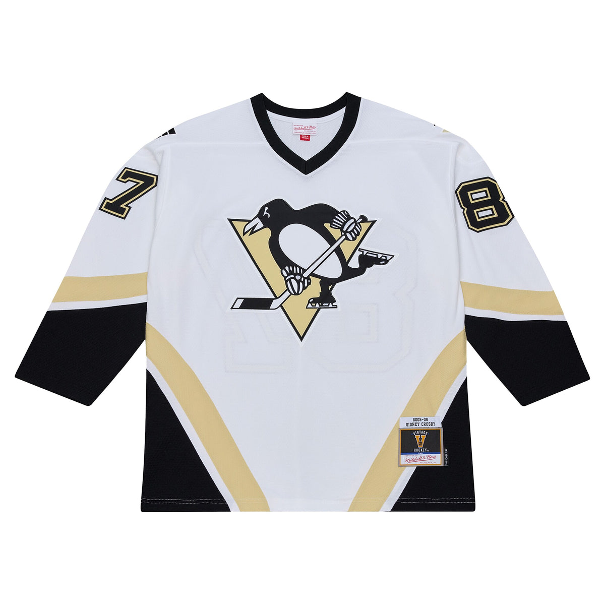 Pittsburgh Penguins Sidney Crosby Mitchell & Ness White 2005 Power Play Jersey