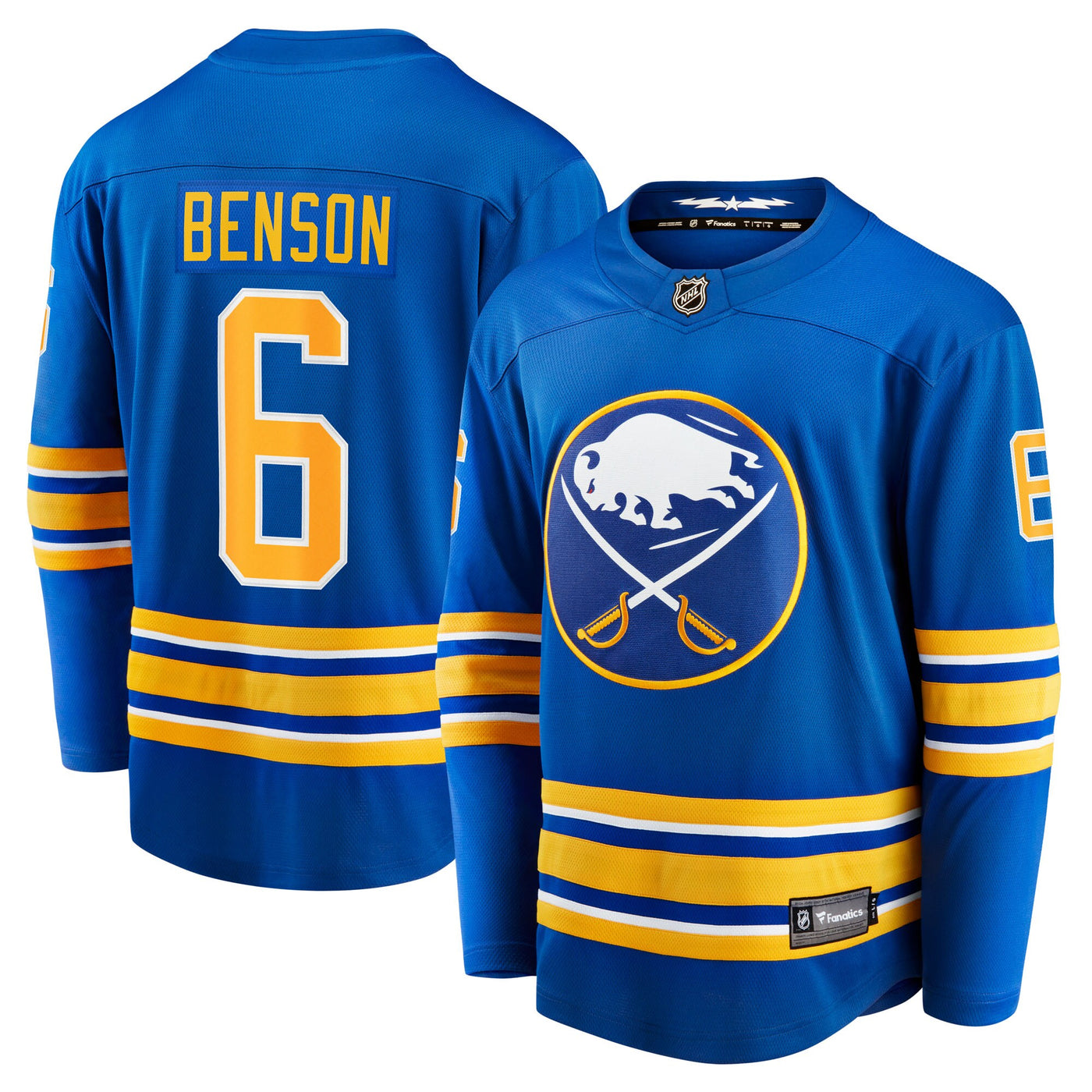 Buffalo Sabres Zach Benson Fanatics Royal Home Breakaway Jersey
