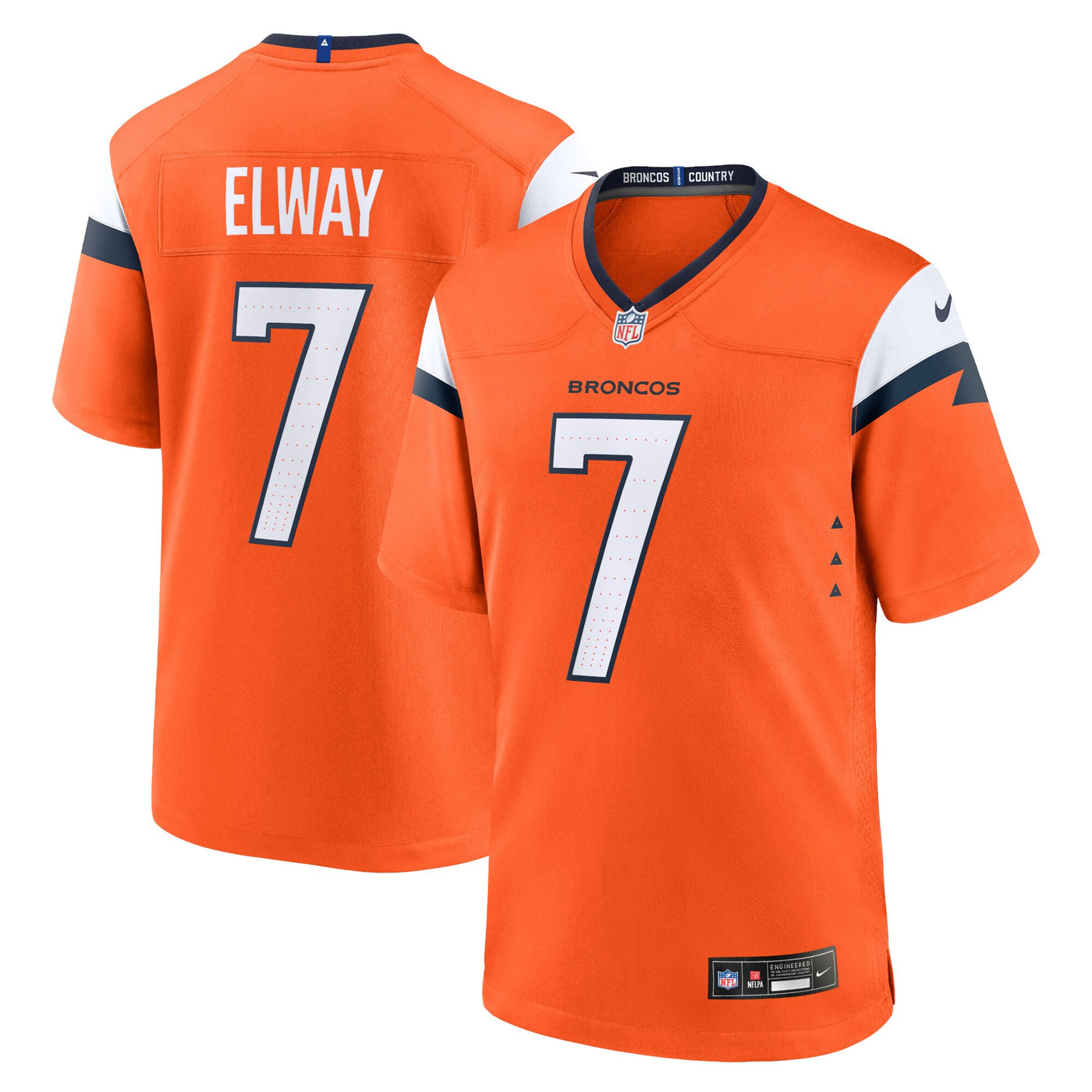 Denver Broncos John Elway Nike Orange Team Retired Player Game Jersey