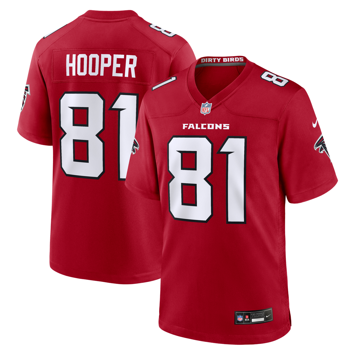 Atlanta Falcons Austin Hooper Red Team Game Jersey