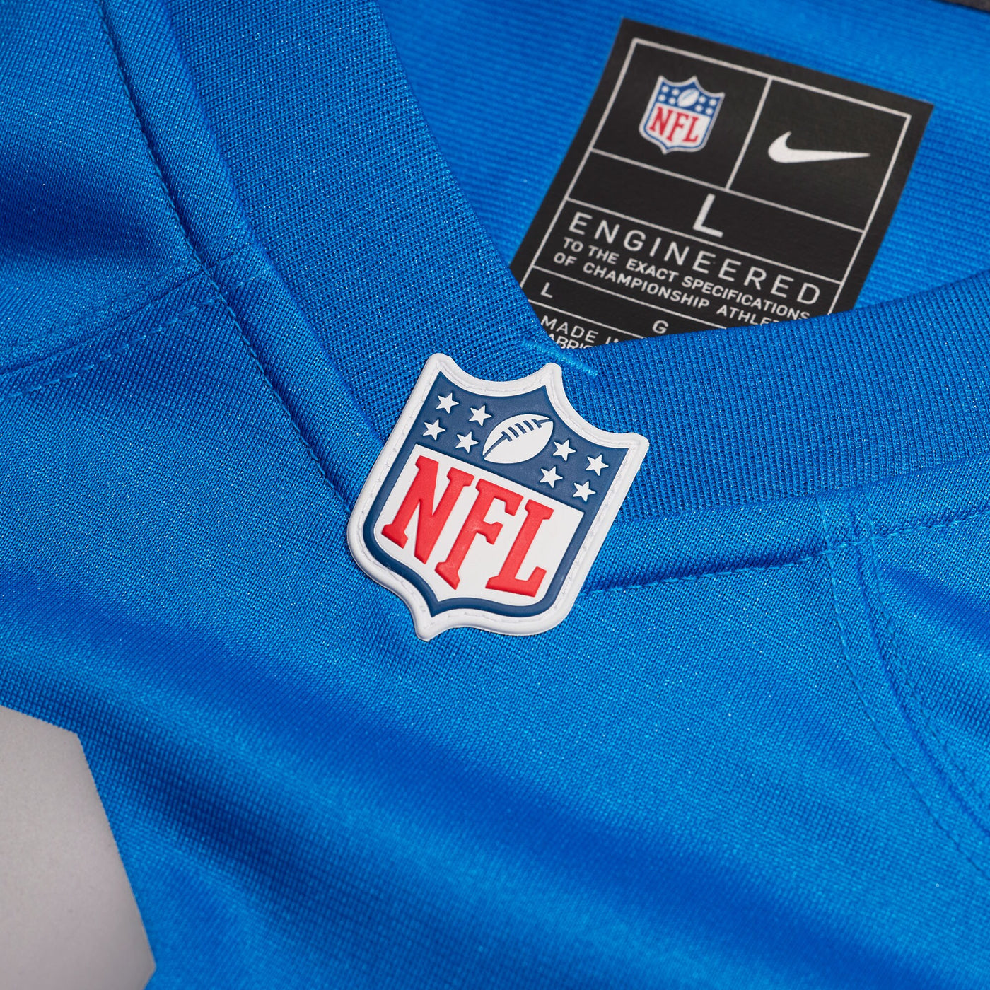 Detroit Lions Nike Blue Alternate Custom Game Jersey
