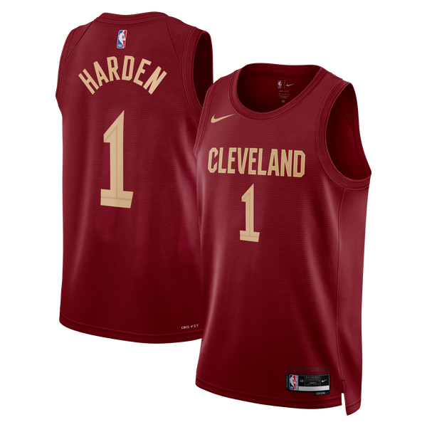 Cleveland Cavaliers Nike Icon Edition Swingman Jersey - Wine - James Harden