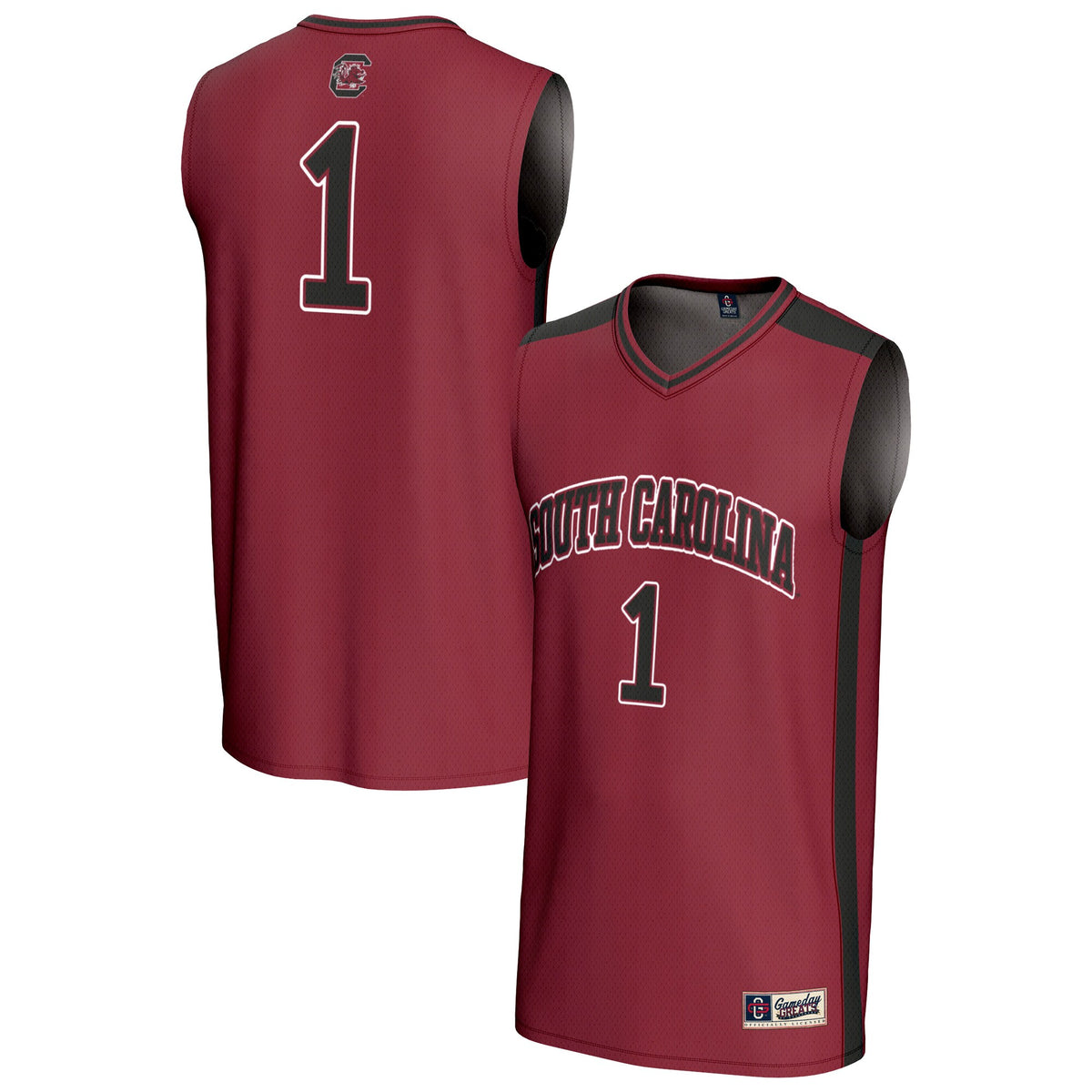 #1 South Carolina Gamecocks GameDay Greats Lightweight Collegiate Basketball Fashion Jersey - Garnet