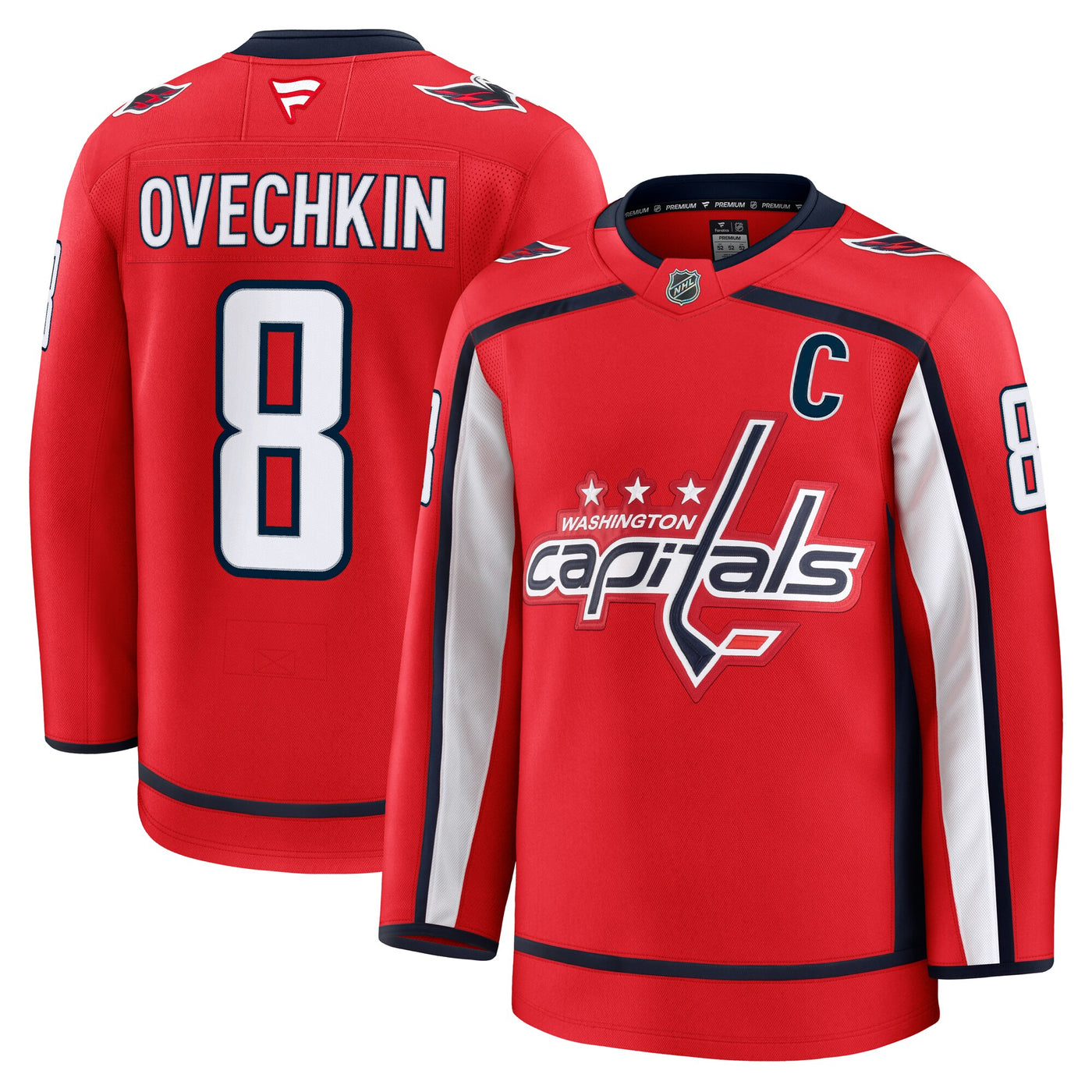 Washington Capitals Alexander Ovechkin Fanatics Red Home Premium Jersey