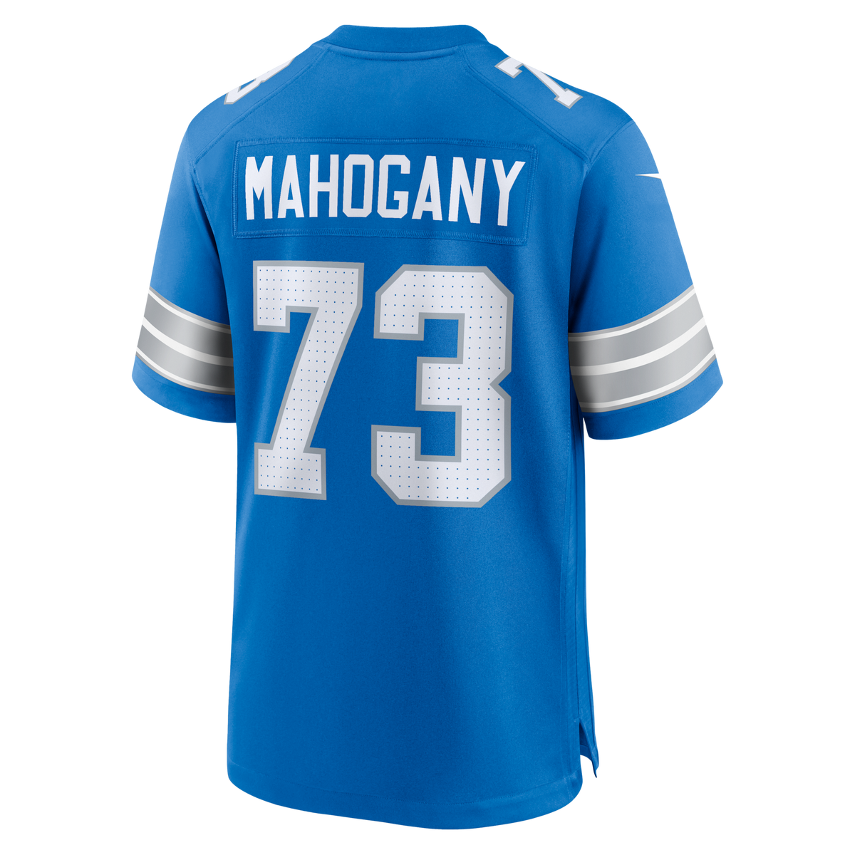 Detroit Lions Christian Mahogany Blue Team Game Jersey