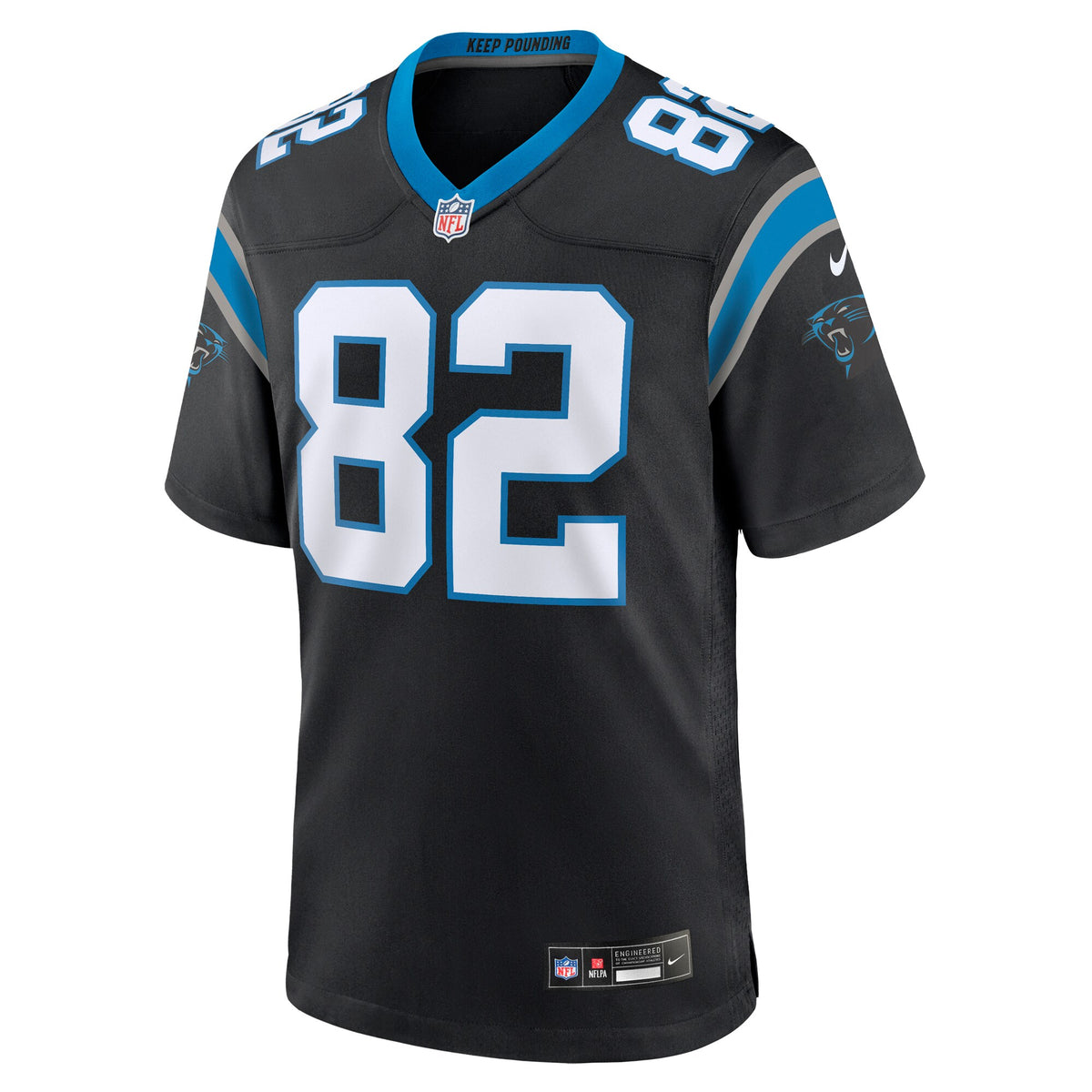 Carolina Panthers Tommy Tremble Black Team Game Jersey
