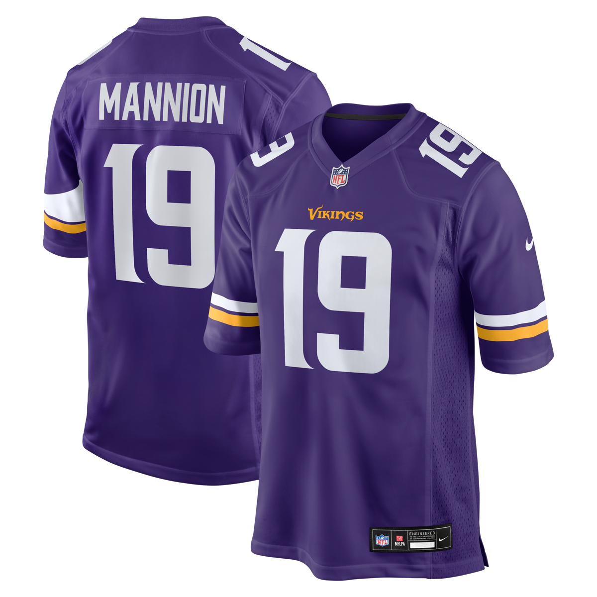 Minnesota Vikings Sean Mannion Purple Game Jersey