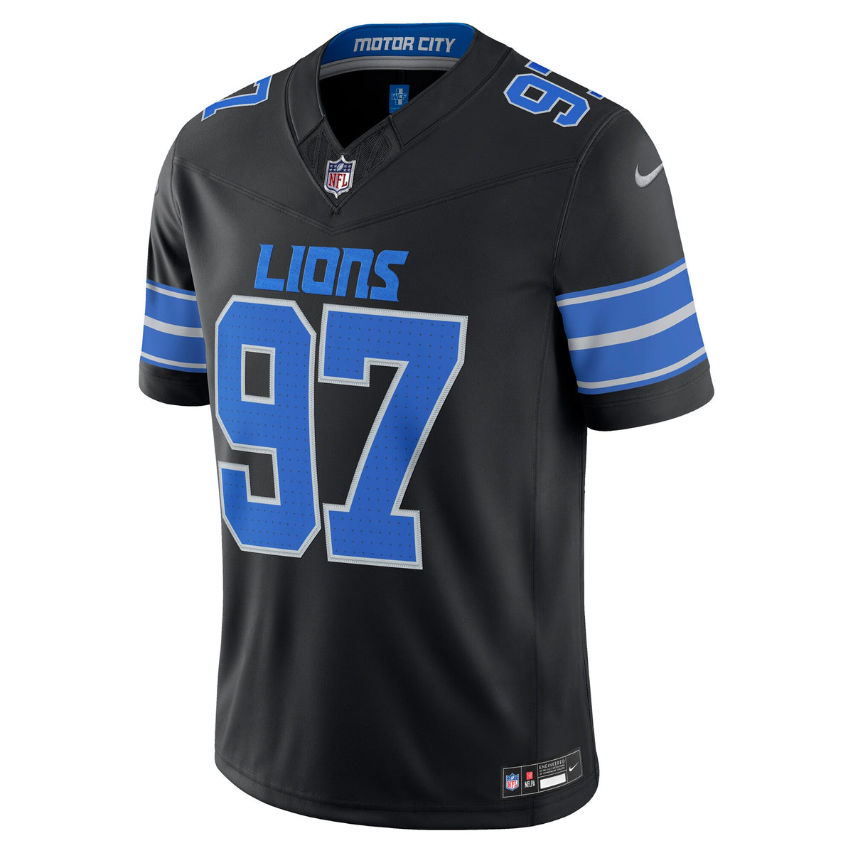 Detroit Lions Aidan Hutchinson Black Alternate Vapor F.U.S.E. Stitched Limited Jersey