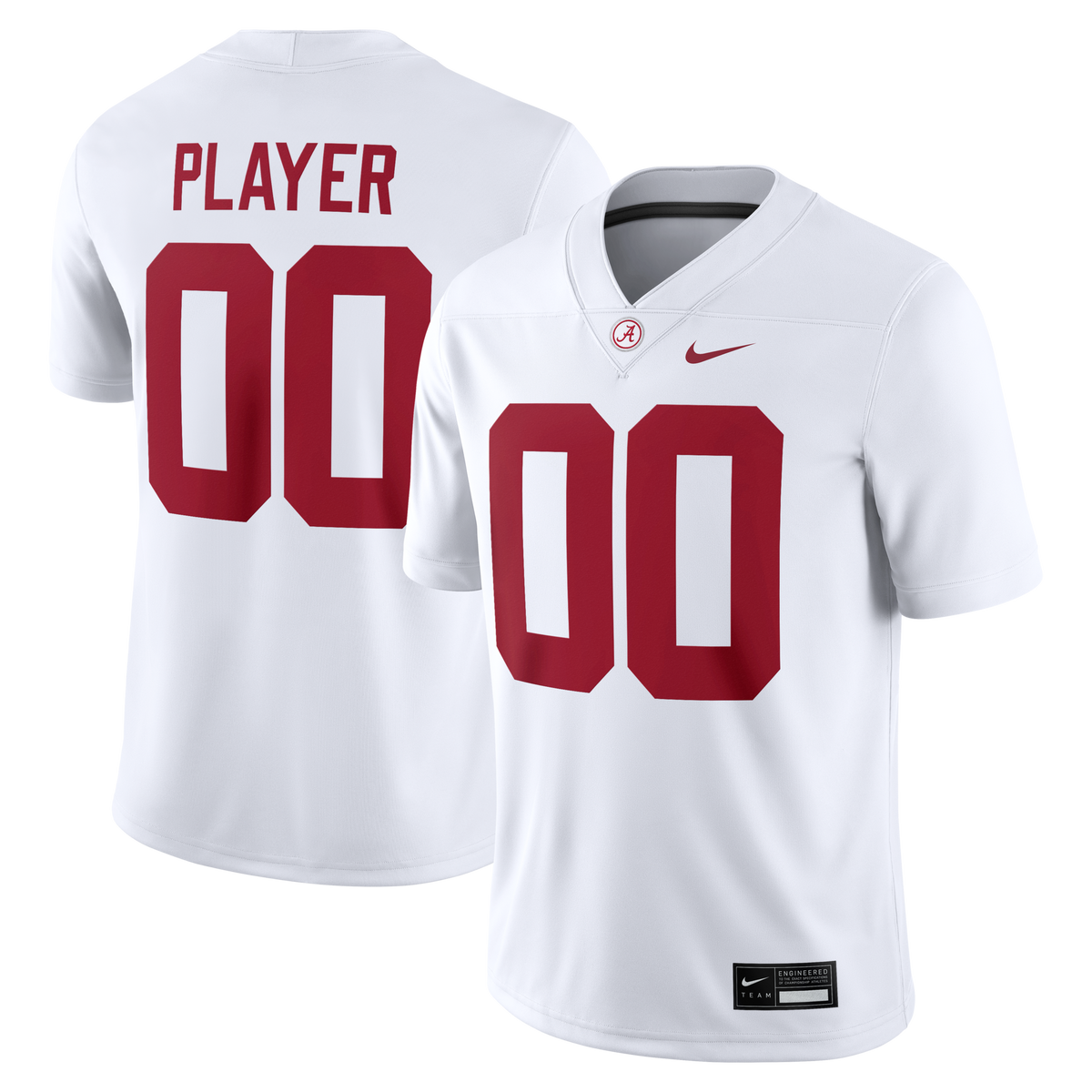 Alabama Crimson Tide NIL Pick-A-Player Game Jersey - White