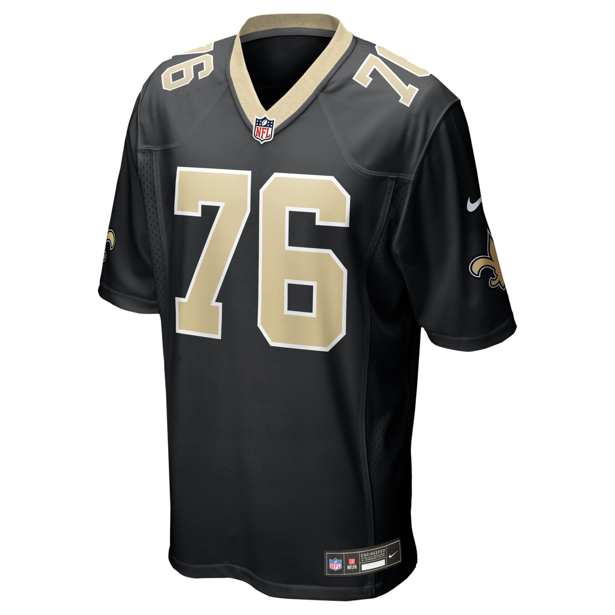 New Orleans Saints Will Clapp Black Team Game Jersey