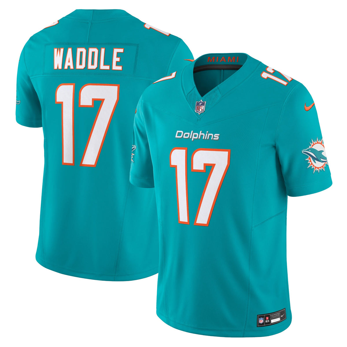 Miami Dolphins Jaylen Waddle Aqua Vapor F.U.S.E. Limited Jersey