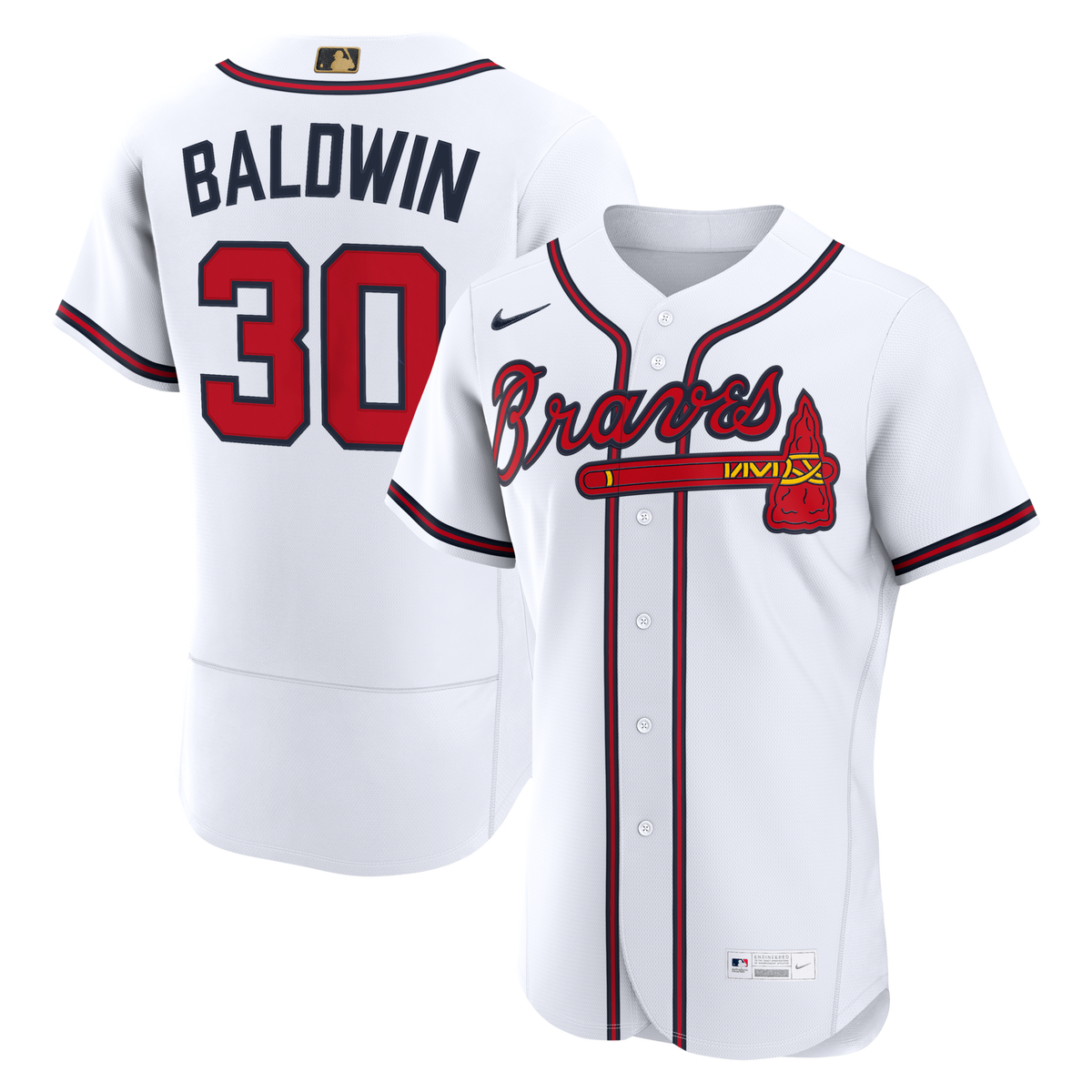 Atlanta Braves Drake Baldwin White MLB Awards Authentic Jersey