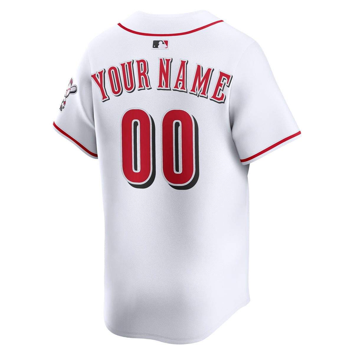 Cincinnati Reds White Home Limited Custom Jersey
